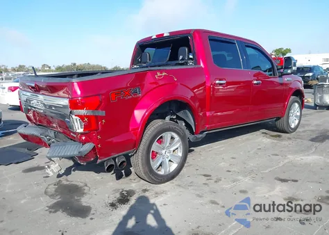 2018 Ford F-150 Platinum z USA, uszkodzony, nr VIN 1FTEW1EGXJFC60422